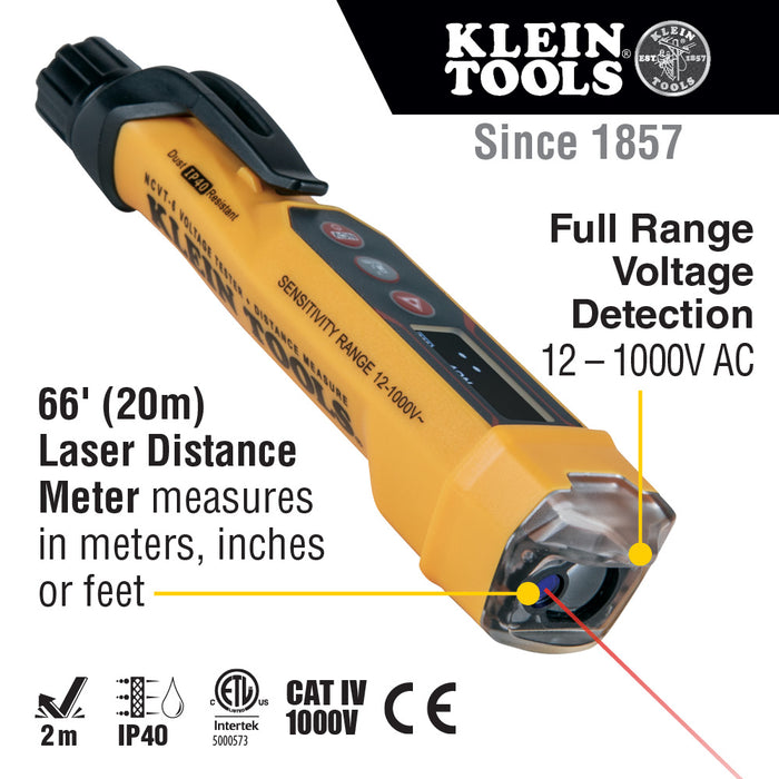 Klein NCVT-6 Non-Contact Voltage Tester with Laser Distance Meter - zsshoping.store