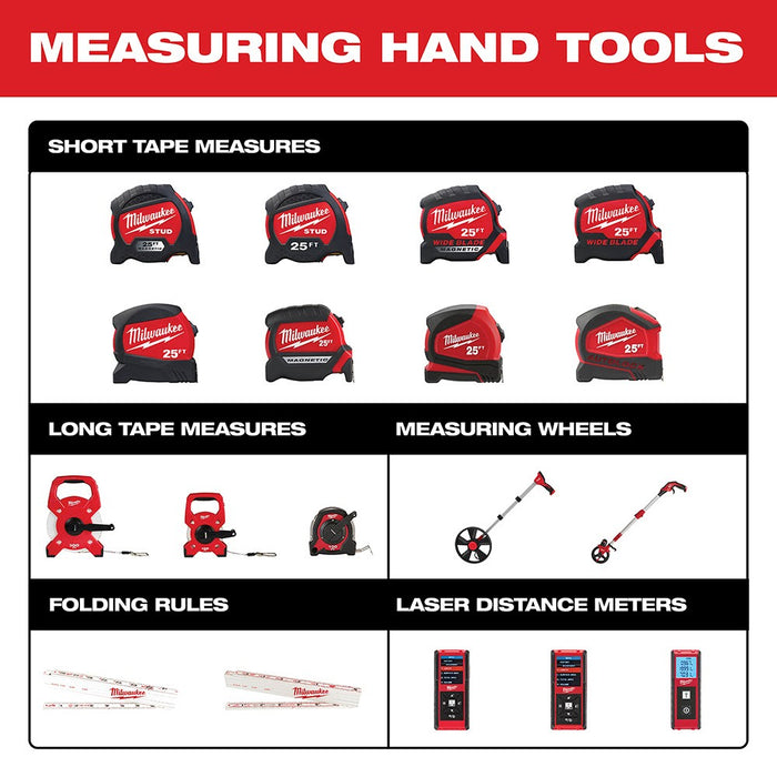 Milwaukee 48-22-0416 16' Compact Wide Blade Tape Measure - zsshoping.store